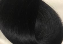 Hair natural black weft