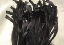 Pre-bonded hair natural black
