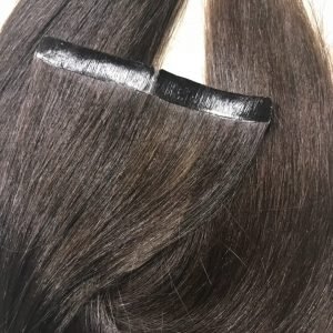Virgin Hair 6/0 Medium Brown Tape In Extensions