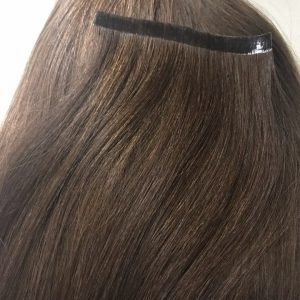 Virgin Hair 7/0 Light Brown Tape In Extensions