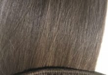 Virgin hair light brown weft