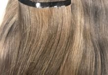 Virgin hair dark blond tape in extensions