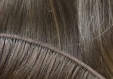 Virgin hair dark blond weft
