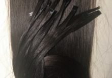 Pre bonded virgin hair dark brown